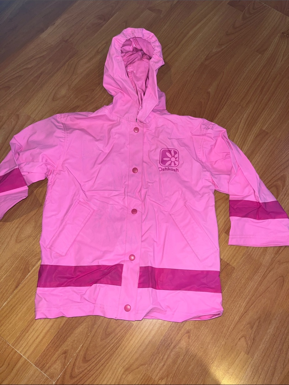 OshKosh B'gosh Two-Tone Pink Hooded Raincoat